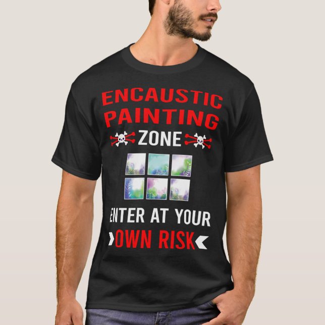 Riskzon Enkaustikmålning T Shirt (Framsida)