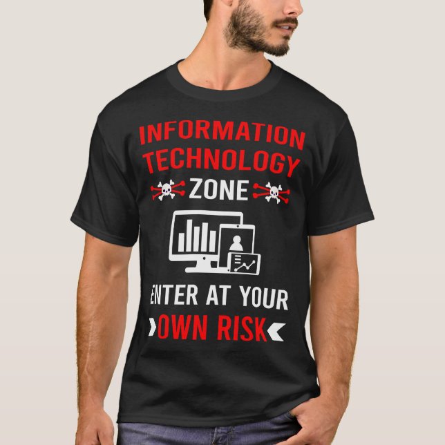 Riskzon Informationsteknologi T Shirt (Framsida)