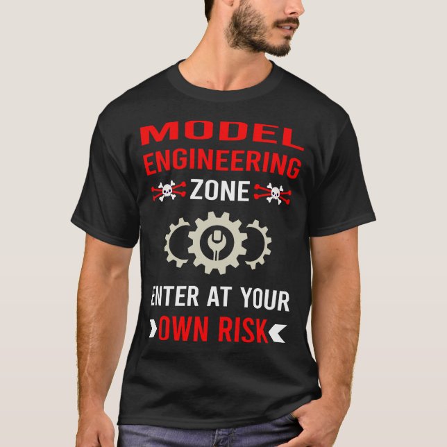 Riskzon Modellteknik Ingenjör T Shirt (Framsida)