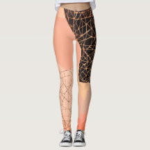 Riso-inspirerade fragment Leggings