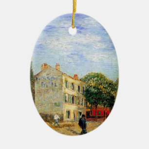 Rispal Restaurang vid Asnieres av Vincent van Gogh Julgransprydnad Keramik