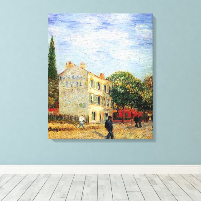 Rispal Restaurant at Asnieres av Vincent van Gogh Canvastryck (Insitu (trägolv))