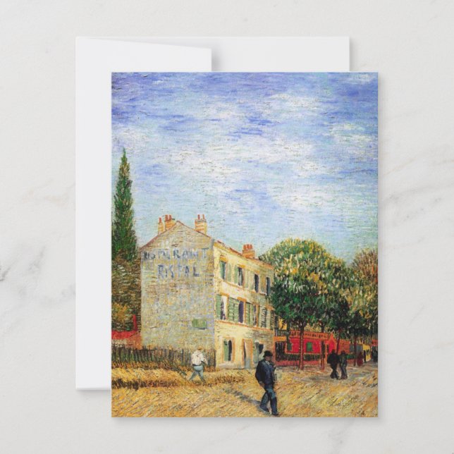 Rispal Restaurant på Asnieres av Vincent van Gogh (Framsida)