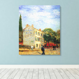 Rispal Restaurant på Asnieres av Vincent van Gogh Canvastryck