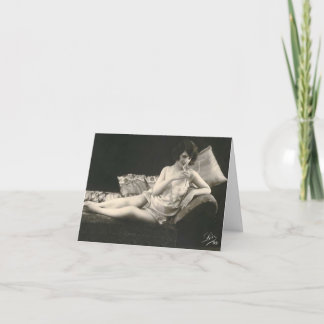 Risque-fotokort för fransk kort