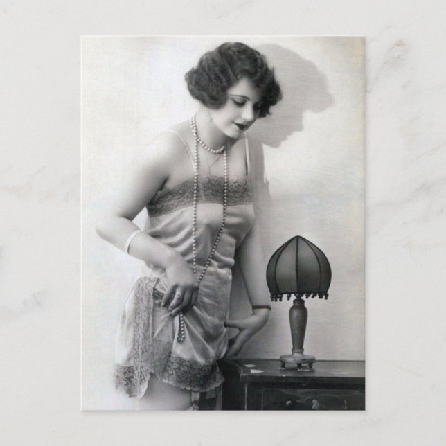 Risqué fransk vykortsfoto vykort (Framsida)