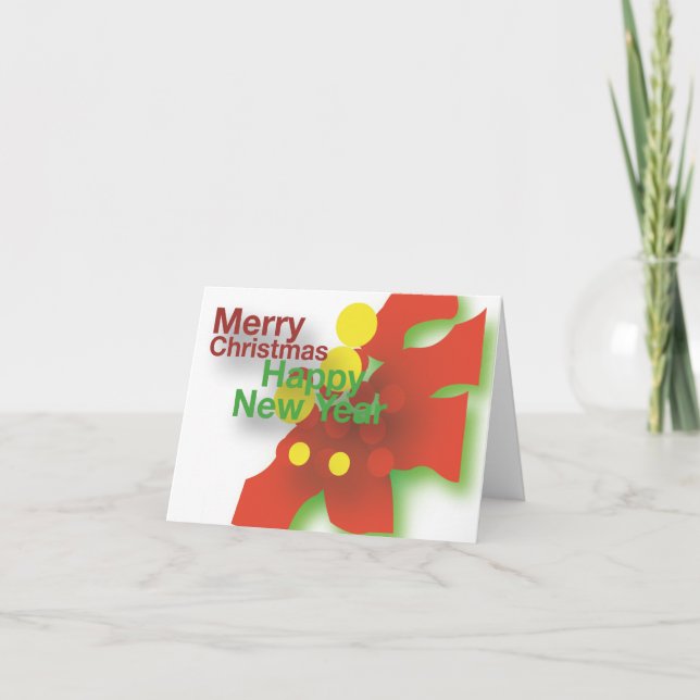 ristmas-blomma helgkort (Framsida)