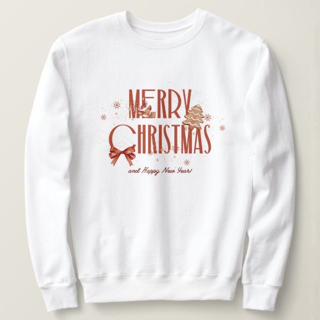 ristmas,merry och bright,merry,modern,retrotypo t shirt (Design framsida)