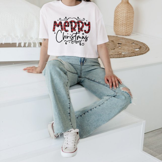 ristmas,merry och bright,merry,modern,retrotypo t shirt (Skapare uppladdad)