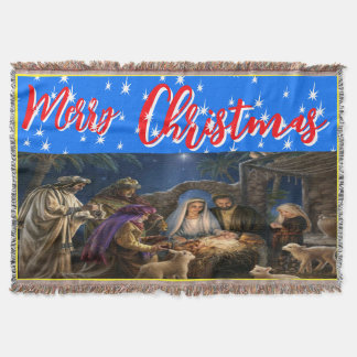 ristmas, personlig, Throw, Ull och Sherpa Filt