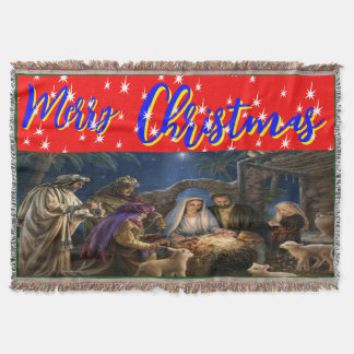 ristmas, personlig, Throw, Ull och Sherpa Filt