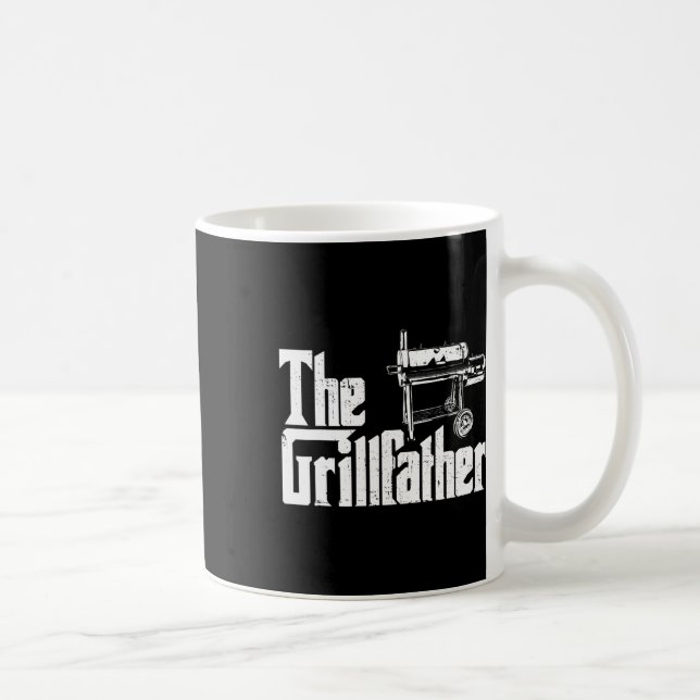 Ristningsrökare Och Grill Chef Grillfather Grillad Kaffemugg (Höger)