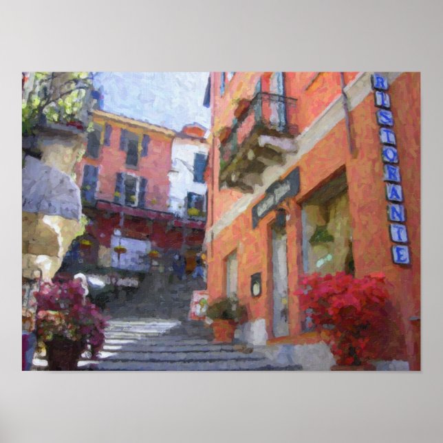 Ristorante Bilacus, Bellagio Affisch (Framsidan)