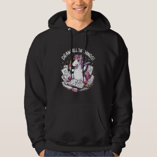 Rita all Sak-finnig Unicorn-sketching Art Hoodie
