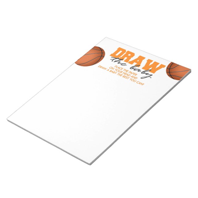 Rita Baby Basketball Baby Shower Game Pack Anteckningsblock (Vinklad)