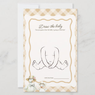 Rita Baby Gingham Goose Theme Baby Shower Game