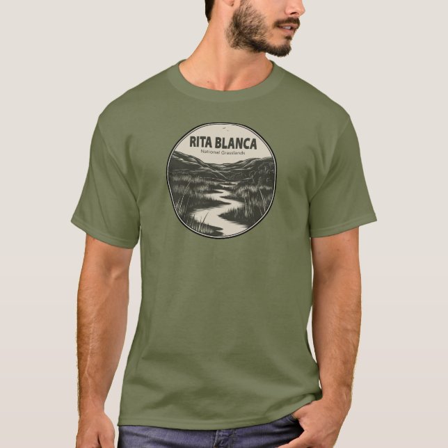 Rita Blanca National Grasslands Stream T Shirt (Framsida)