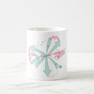 Rita den för att känna till den tertiära strukture kaffemugg