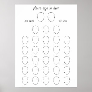 Rita din alternativa Bröllop 28-gäst i Ansikte Bok Poster