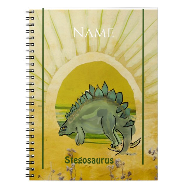 Rita din egen Stegosaurus Anteckningsbok (Framsidan)