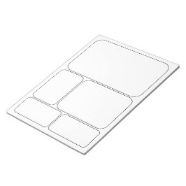 Rita dina egna Tecknader - artikel - tomma mallar Anteckningsblock