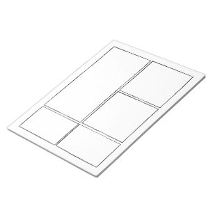 Rita dina egna Tecknader Tom Tecknad Bok-sidor Anteckningsblock