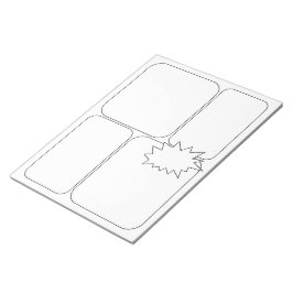 Rita egna Tecknader och artiklar - tomma mallar Anteckningsblock