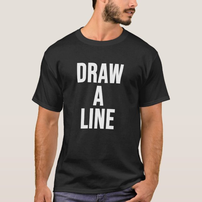 Rita en linje t shirt (Framsida)