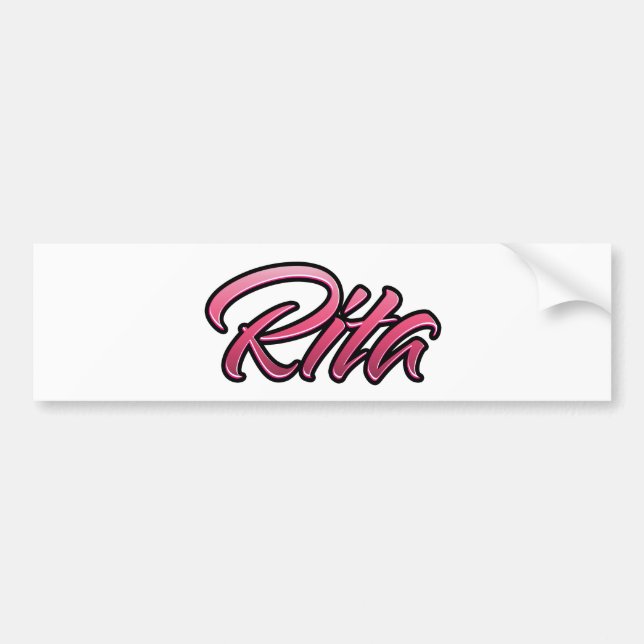 Rita faded rosa Aufkleber Sticker Bildekal (Framsidan)