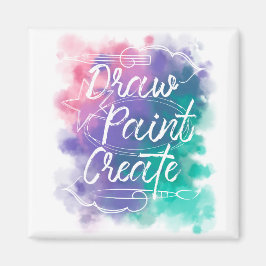 Rita, Färga, Skapa Magnet