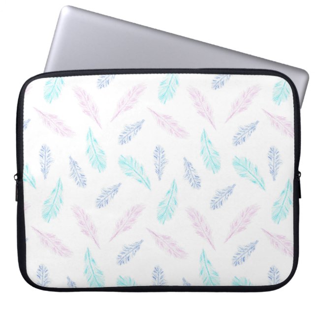 Rita fjäderlaptop sleeve 15", (Framsidan)