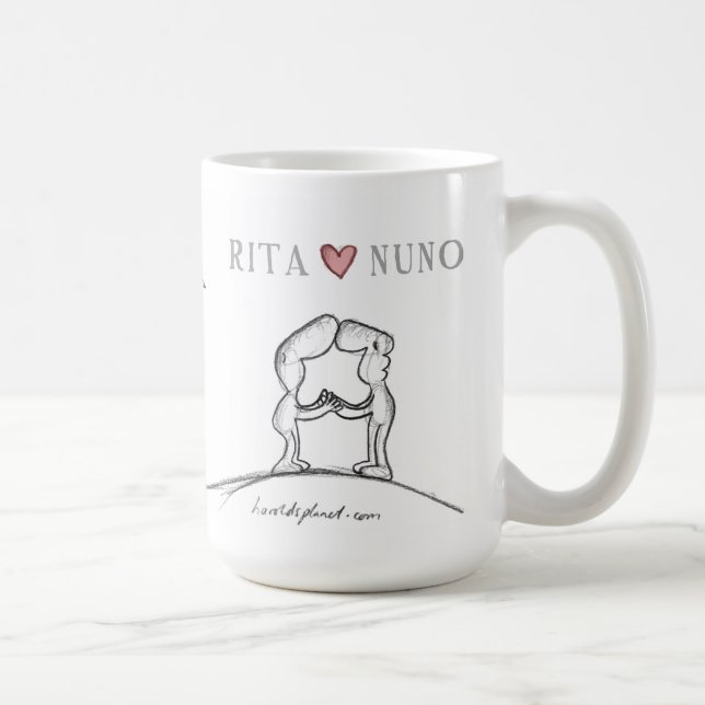 RITA hjärta NUNO Kaffemugg (Höger)