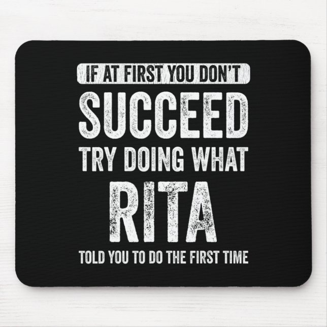 Rita If At First You Dont Succeed Try Doing What  Musmatta (Framsidan)