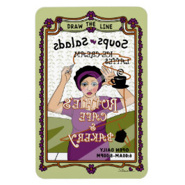 Rita kylskåpet Line_A_4x6 Magnet