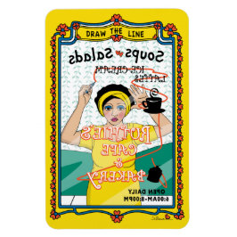 Rita kylskåpet Line_B_4x6 Magnet