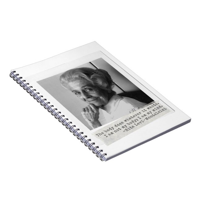 Rita Levi-Montalcini Quote Women in Science Anteckningsbok (Högra Sidan)