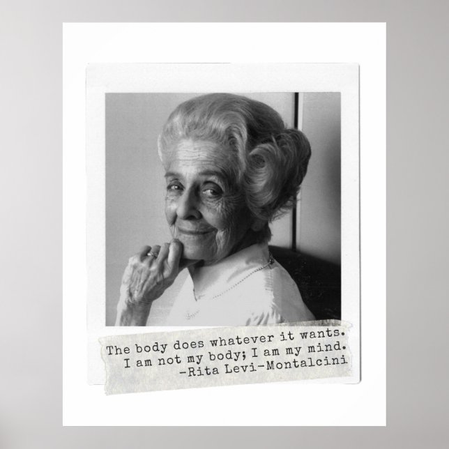 Rita Levi-Montalcini Quote Women in Science Poster (Framsidan)