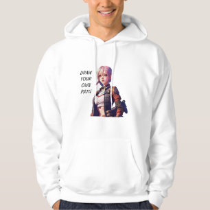 "Rita på din egen väg" - "motivationsbild" Hoodie