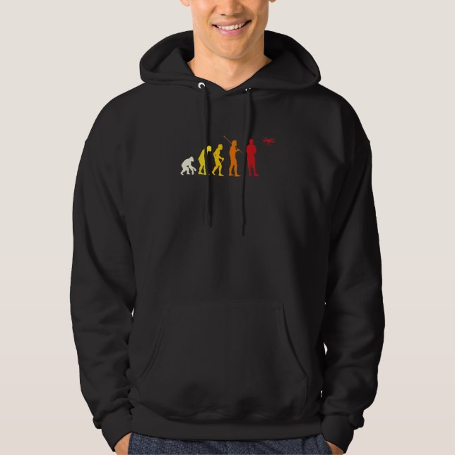 Rita pilot för fyllningsutvecklingsutkast hoodie (Framsida)