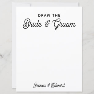Rita svart Bride and Groom Kids Bröllop White