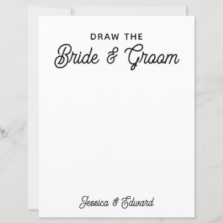 Rita svart Bride and Groom Kids Bröllop White