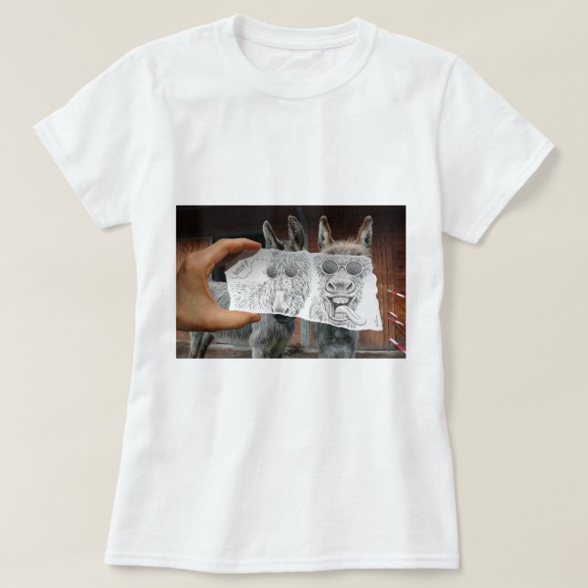Rita Vs kameran - galna åsnor T Shirt (Design framsida)