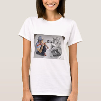 Rita Vs kameran - konst 3D - fotografen Tee Shirt