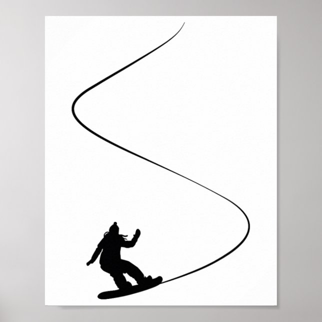Ritad enkel snurrande flicka poster (Framsidan)