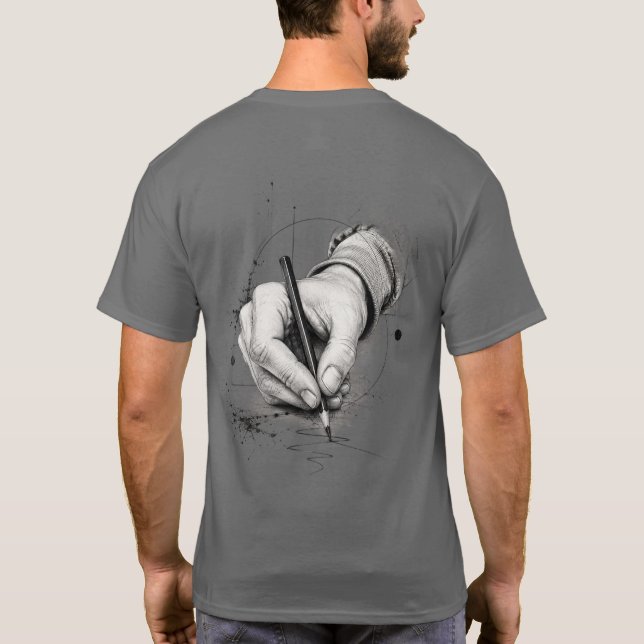 Ritad för Hand, Driven av Passion T Shirt (Baksida)
