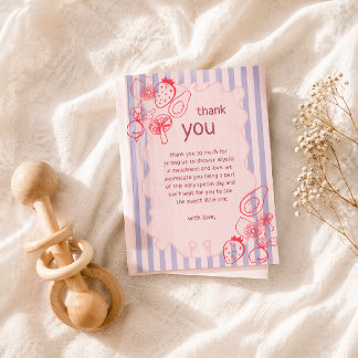 Ritad Lokalt Odlat Bondemarknad Baby Shower Tack Kort