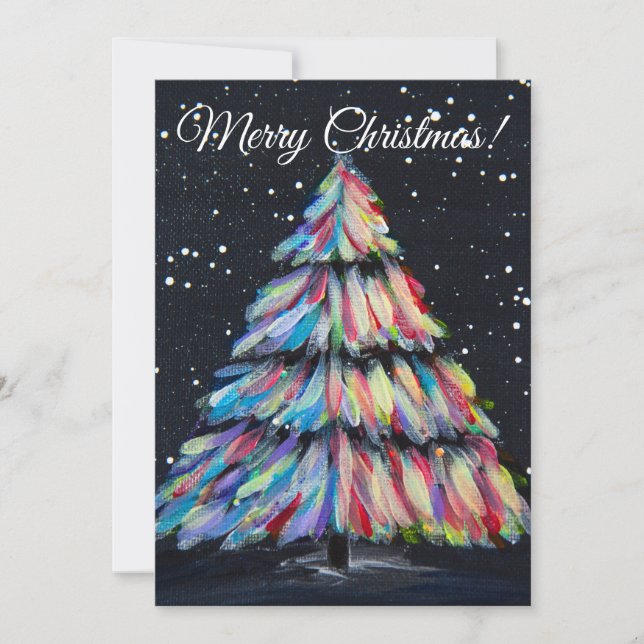 Ritad till ljus julkort (Framsida)