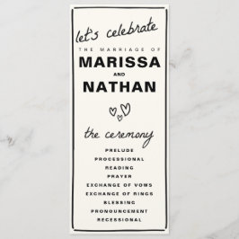 Ritad tillsammans Bröllop Program