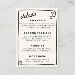 Ritad tillsammans Bröllop Tilläggskort