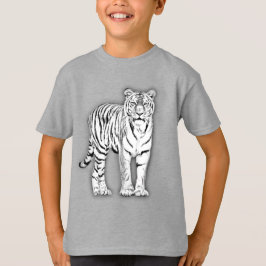 Ritad vit tiger t shirt